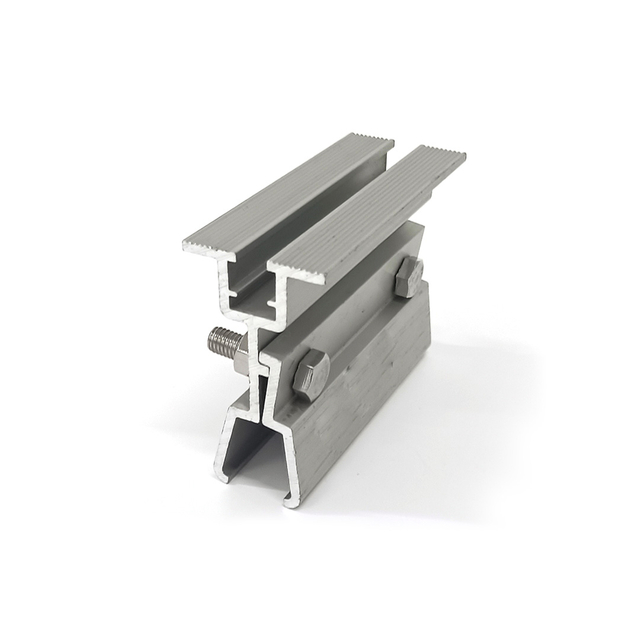 Алюмінієві сонячні фіксуючі затискачі Сонячний затискач для системи кріплення металевої покрівлі