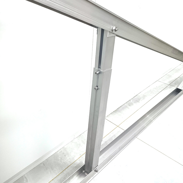 Тохируулах боломжтой нарны эрчим хүчний хавтанг суурилуулах тавиурын систем Балласттай хавтгай дээвэрт суурилуулсан хөнгөн цагаан бүтэц