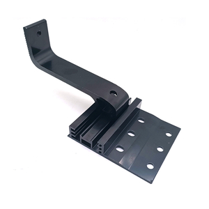 Алюмінієвий чорний кронштейн Сонячна плитка Крюк для даху Рішення для сонячної енергетичної системи для дому