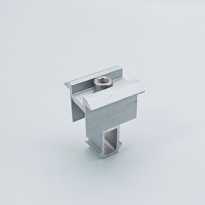 Алюминиевый кровельный фотоэлектрический кронштейн для крепления солнечной панели PV MID Clamp