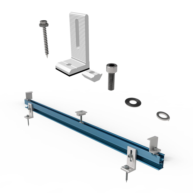Pemasangan Braket Kaki Panel Surya L Sistem Pemasangan Atap Logam Timah