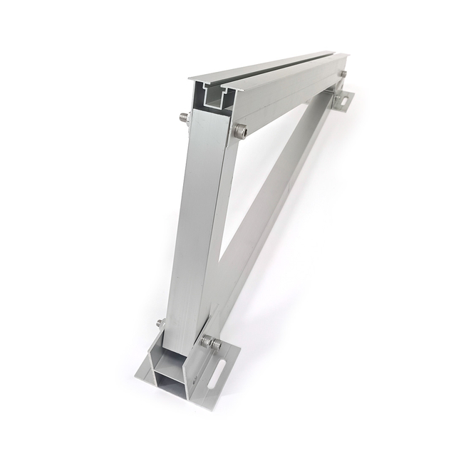 سیستم مثلث بالاست آلومینیومی براکت خورشیدی برای سیستم نصب برق سقف خورشیدی 