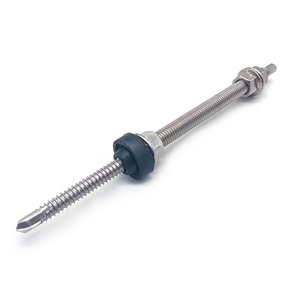 Зэвэрдэггүй ган өөрөө өрөмддөг өлгүүр боолт, нарны зайд суурилуулах зориулалттай EPDM угаагч ба фланц самар