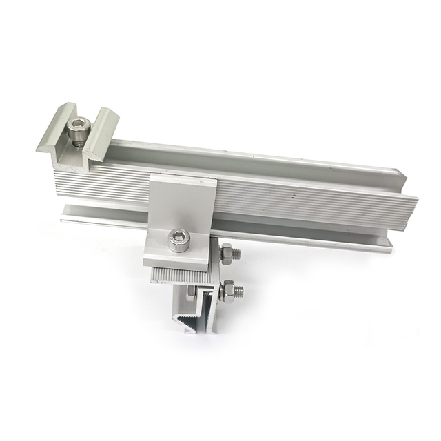 Нарны эрчим хүчний металл бэхэлгээ Хөнгөн цагаан дээврийн хавчаар Нарны хаалт