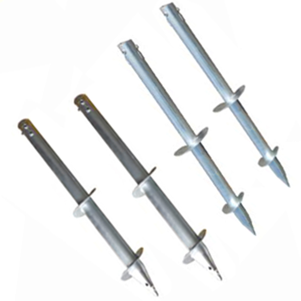 شمع های حلزونی شمع های پیچی پایه پایه پیچ زمینی برای پنل خورشیدی