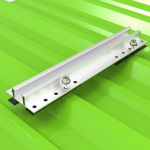 کیت گیره لوازم جانبی خورشیدی آلومینیومی سیستم پایه فلزی سقف خورشیدی