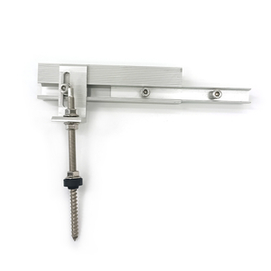 Aksesoris Pemasangan Logam Braket Kaki L Paduan Aluminium Pemasangan Atap Surya