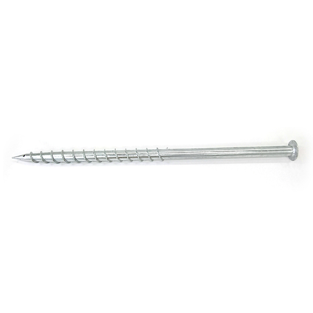 Земной анкер основания винтовой сваи с круглым фланцем для системы установки Пв панели солнечных батарей