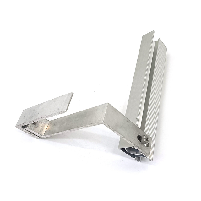  Bracket Roof Hook Dan Rel Aluminium untuk Sistem Pemasangan Atap Panel Surya
